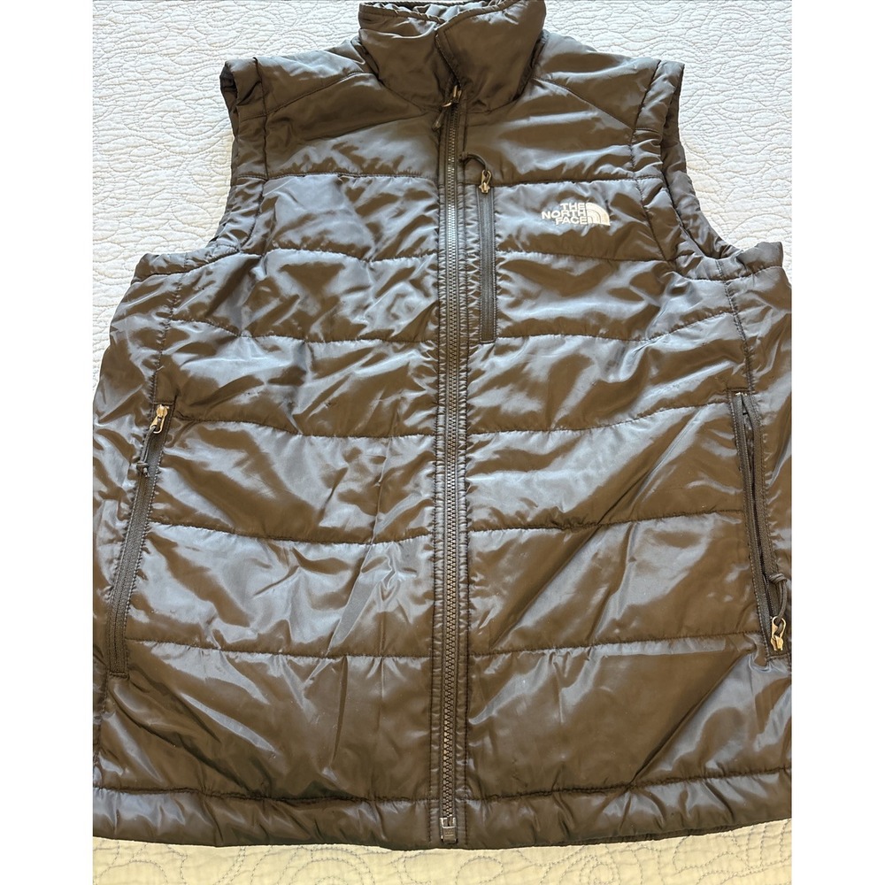 The North Face Aconcagua Puffer Vest Mens Medium Black Full Zip CQ54 F13